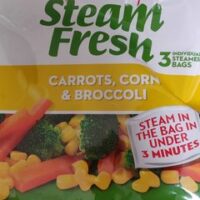 Steam Fresh Carrots, Corn and Brocoli