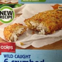 Crumbed white fish