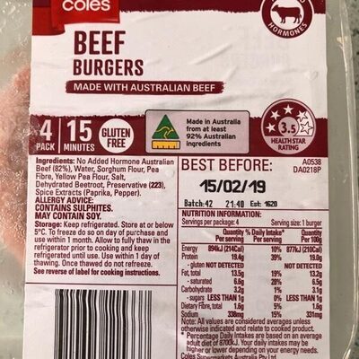 Beef Burgers Beef Burgers