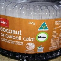Coconut snowball cake
