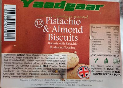 Pistachio & Almond Biscuits Pistachio & Almond Biscuits