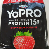 YoPro Strawberry yoghurt