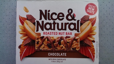 Nice & Natural Rosted Nut Bar – Chocolate Nice & Natural Rosted Nut Bar - Chocolate