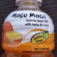 Mogu Mogu Orange Juice with 25% Nata from Coco Mogu Mogu Orange Juice with 25% Nata from Coco
