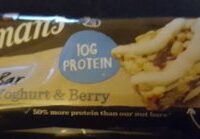 Carman's Gourmet Protein Bars Yogurt & Berry