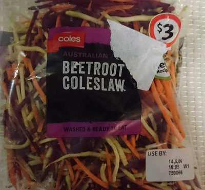 Coles BeetRoot Coleslaw Coles BeetRoot Coleslaw