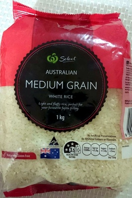 Australian Medium Grain White Rice Australian Medium Grain White Rice