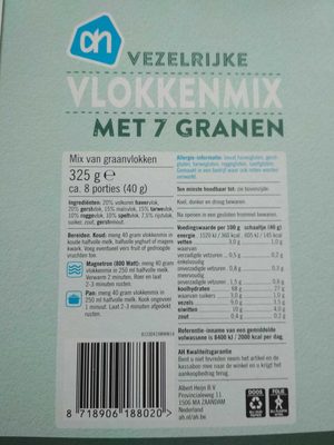 Vlokkenmix met 7 granen Vlokkenmix met 7 granen