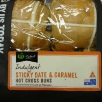 Indulgent Sticky Date & Caramel Hot Cross Buns