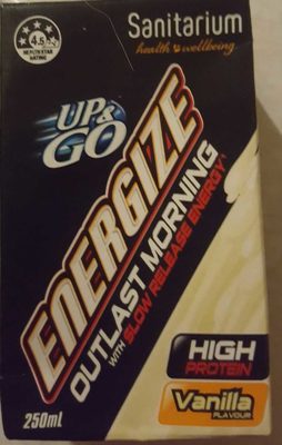 Up & Go Energize Vanilla Up & Go Energize Vanilla