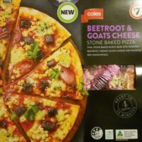 Coles BeetRoot & Goats Cheese Stone Baked Pizza