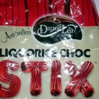 Liquorice Choc Stix Raspberry Flavor with Milk Choc