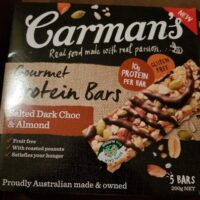 Carman's Gourmet Protein Bars Salted Dark Choc & Almond