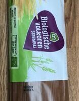 Biologische volkoren Spaghetti