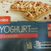 Coles Yogurt Topped Bars Strawberry