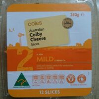 Australian Colby Chese Slices - Mild Strength