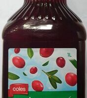 Coles Cranberry Fruit Drink 