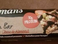 Carman's Gourmet Protein Bar Salted Dark Choc & Almond