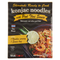 Shirataki ready to cook with Pad Thai Sauce