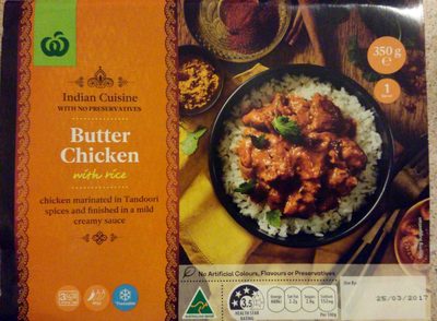 Butter Chicken with Rice Butter Chicken with Rice