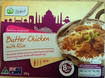 Butter Chicken with Rice Butter Chicken with Rice