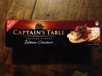 Captain’s Table Cracked Pepper Water Crackers Captain's Table Cracked Pepper Water Crackers