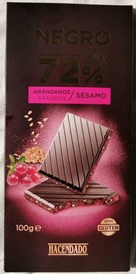 Black Chocolate (72%) with Blueberrys
