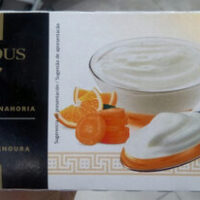 Yogurt Greek Style with Orange and Carrots