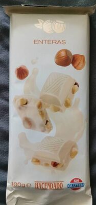 Chocolate White with Avellanas Wholes Chocolate White with Avellanas Wholes