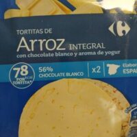 Tortilla from Rice  with Chocolate White