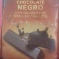 Mini Barritas Black Chocolate with Crujiente from Semillas and galletas
