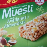 Barritas from Cereals Muesli with Avellanas and Almonds