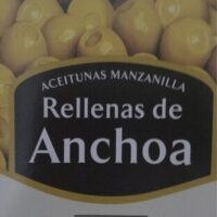 Oliven, Grün, Anchovy, Olive