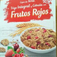 Copos from Rice, trigo  and cebada with Fruits Red