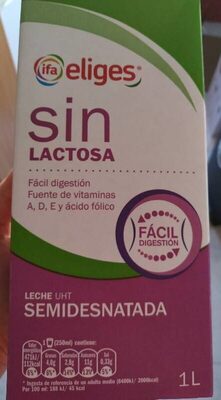 Milk Semi without Lactose Ifa Elige Milk Semi without Lactose Ifa Elige