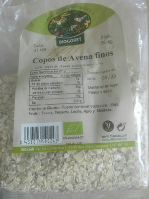 Copos from Oat finos Copos from Oat finos