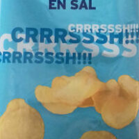 Potato Chips lisas bGarlic contenido in sal