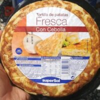 Tortilla from Potatos Fresh with Onion