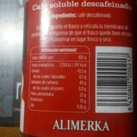 Café soluble descafeinado Café soluble descafeinado