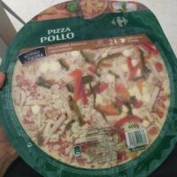 Pizza pollo Carrefour