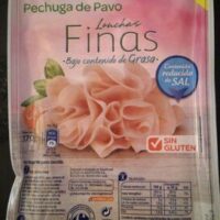Pechuga pavo. Lonchas finas.