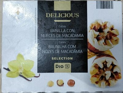 Conos from Vanilla with Walnuts from Macadamia Conos from Vanilla with Walnuts from Macadamia