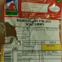 Burger Meat Vacuno