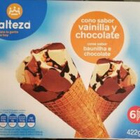 Cono Flavor Vanilla and Chocolate
