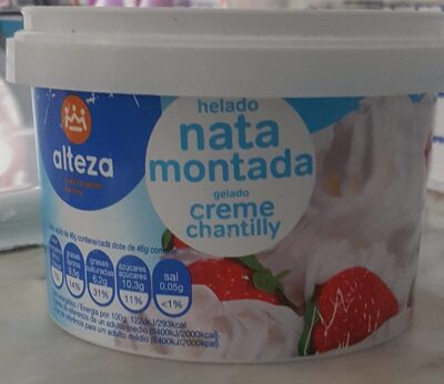 Helado nata montada Helado nata montada