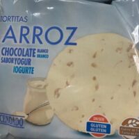Cake from Rice Chocolate White Flavor yogur
