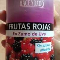 Fruits Red in zumo from Uva