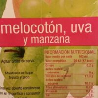 Melocotón and uva