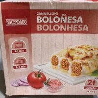 Canneloni boloñesa