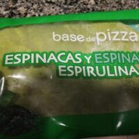 Base Pizza from Spinach and espirulina
